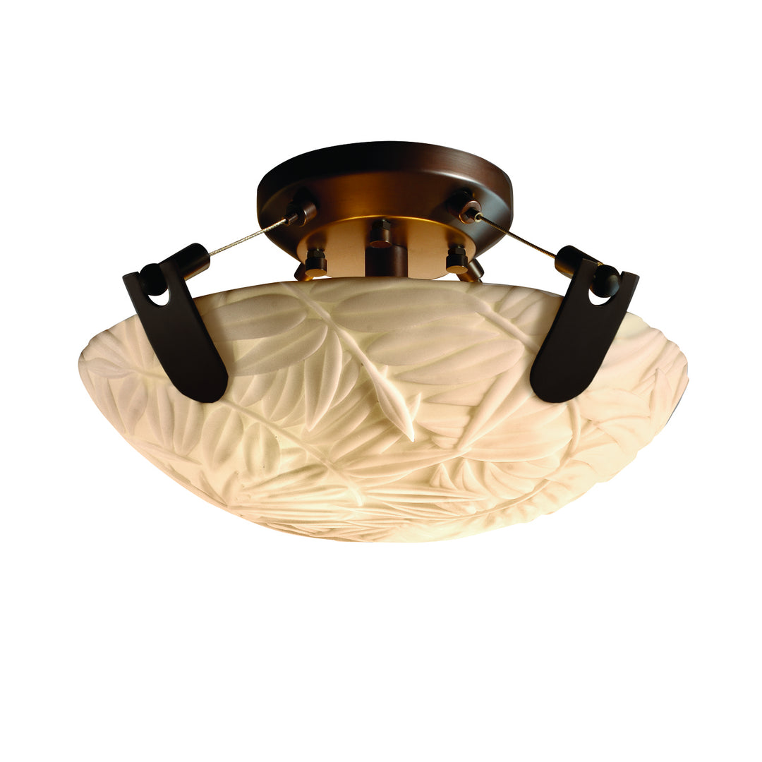 Justice Designs Porcelina PNA-9610-35-BMBO-DBRZ Ceiling Light - Dark Bronze
