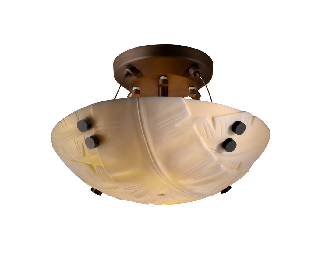 Justice Designs Porcelina PNA-9650-35-BANL-DBRZ-F1 Ceiling Light - Dark Bronze