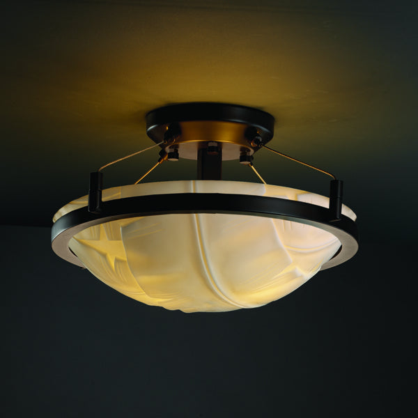 Justice Designs Porcelina PNA-9680-35-BANL-DBRZ Ceiling Light - Dark Bronze