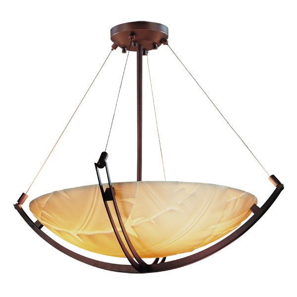 Justice Designs Porcelina PNA-9727-35-BANL-DBRZ Pendant Light - Dark Bronze