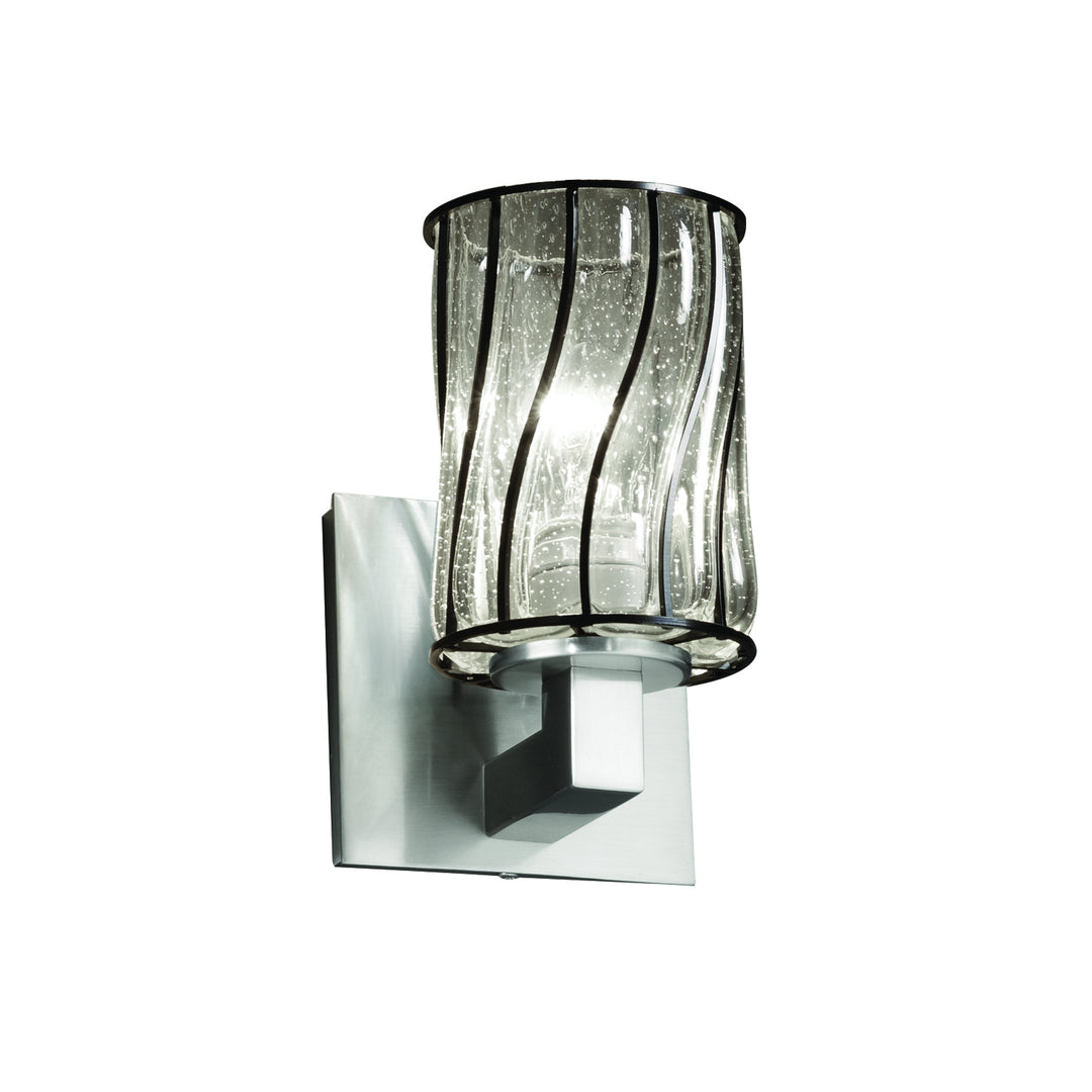 Justice Designs Wire Glass WGL-8921-10-SWCB-NCKL Wall Light - Brushed Nickel