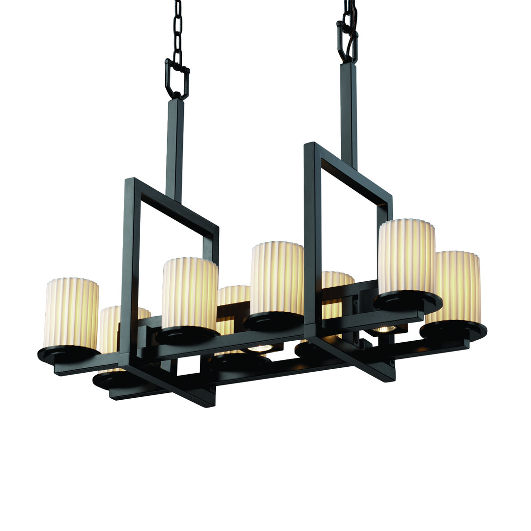 Justice Designs Limoges POR-8718-10-PLET-MBLK Pendant Light - Matte Black