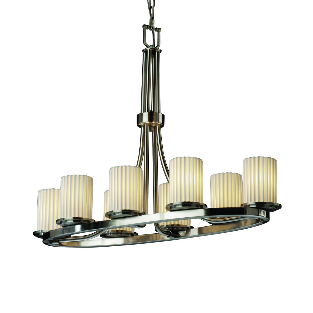 Justice Designs Limoges POR-8751-10-PLET-NCKL Chandelier Light - Brushed Nickel