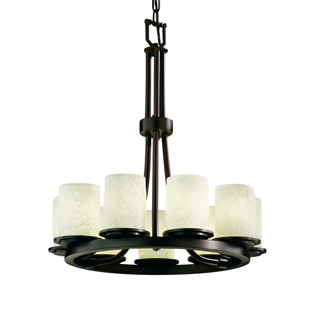 Justice Designs Limoges POR-8766-10-BANL-DBRZ Chandelier Light - Dark Bronze