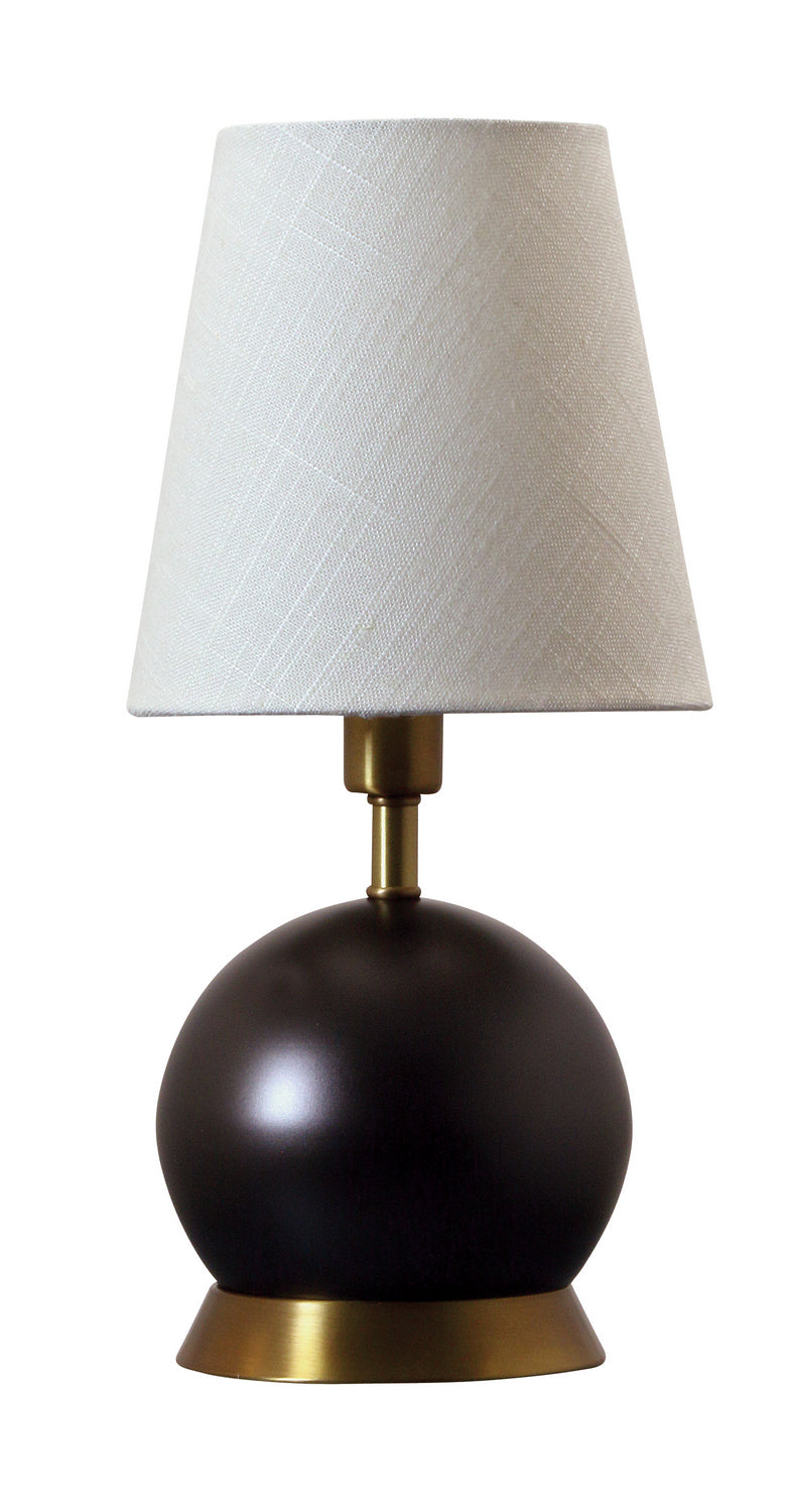 House Of Troy Lighting GEO111  Geo Lamp Mahogany Bronze With Weathered Brass Accents