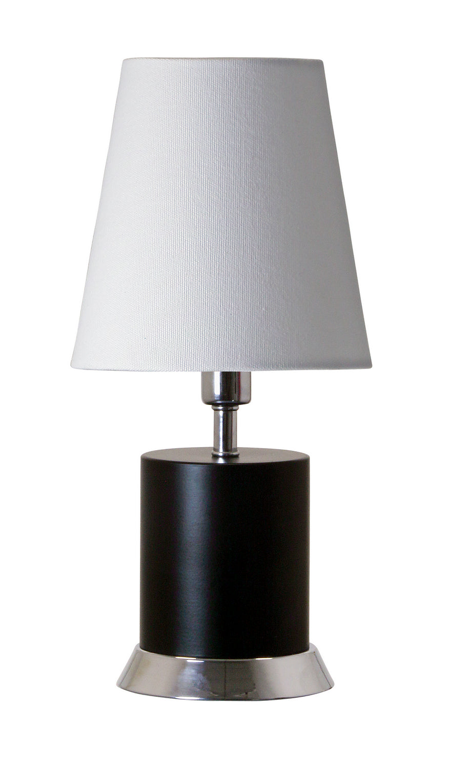 House Of Troy Lighting GEO310  Geo Lamp Black Matte With Chrome Accents