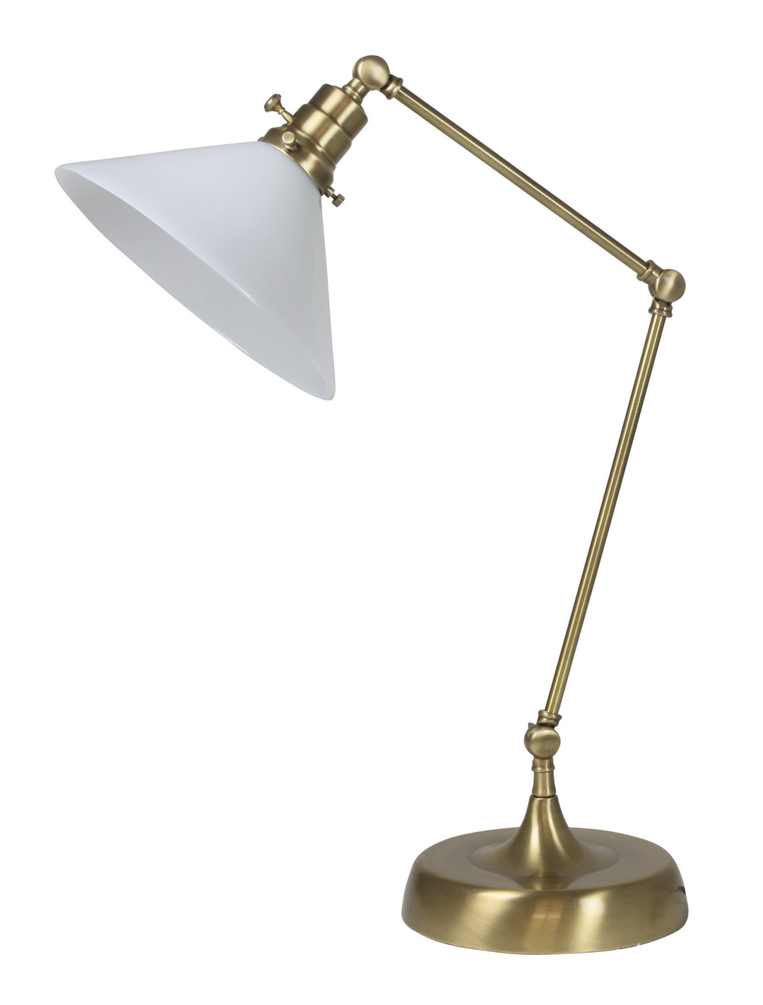 House Of Troy Lighting OT650-AB-WT  Otis Lamp Antique Brass