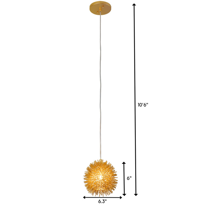 Varaluz Urchin 169M01SGO Pendant Light - Gold