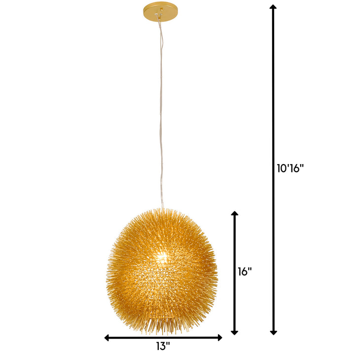 Varaluz Urchin 169P01GO Pendant Light - Gold
