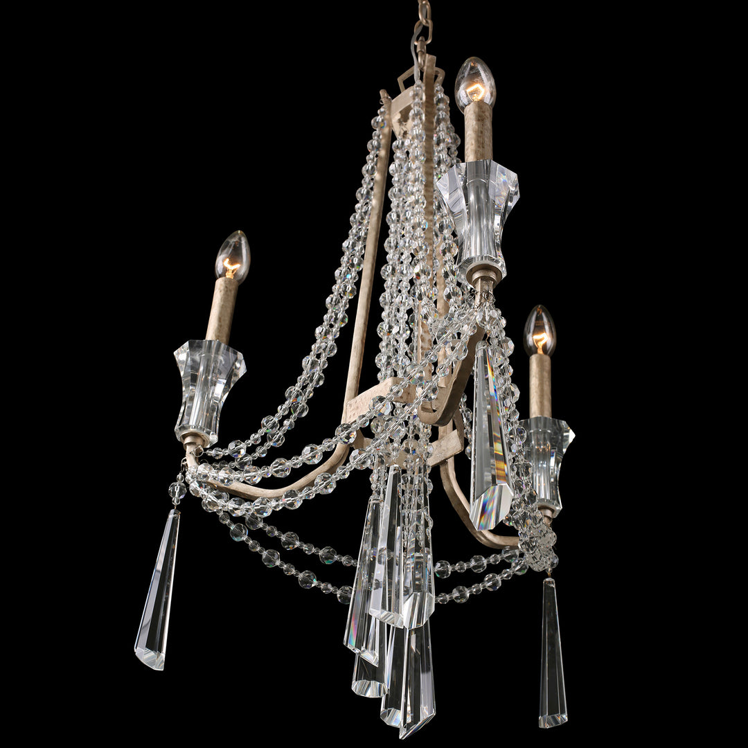 Varaluz Barcelona 270C03TR Chandelier Light - Transcend Silver