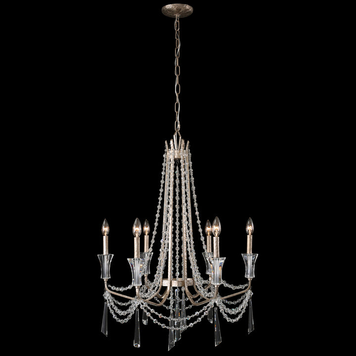 Varaluz Barcelona 270C06TR Chandelier Light - Transcend Silver