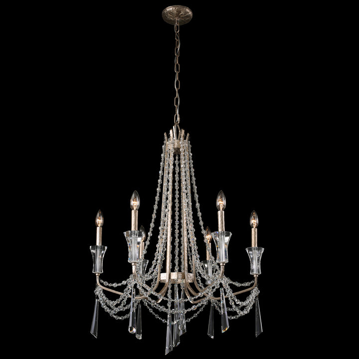 Varaluz Barcelona 270C06TR Chandelier Light - Transcend Silver