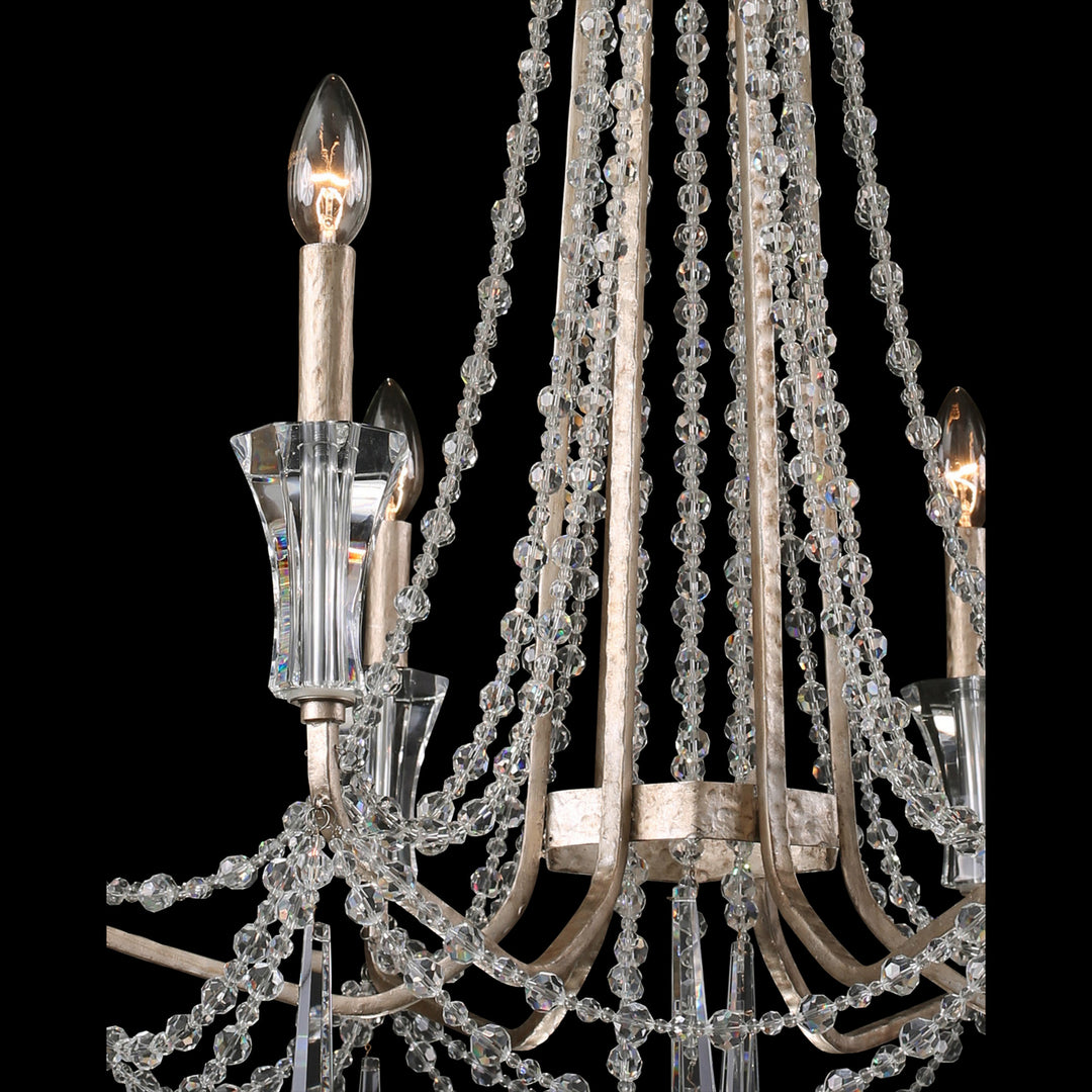 Varaluz Barcelona 270C06TR Chandelier Light - Transcend Silver