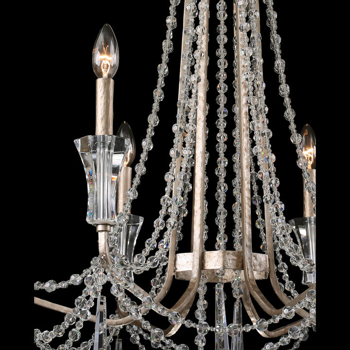 Varaluz Barcelona 270C06TR Chandelier Light - Transcend Silver