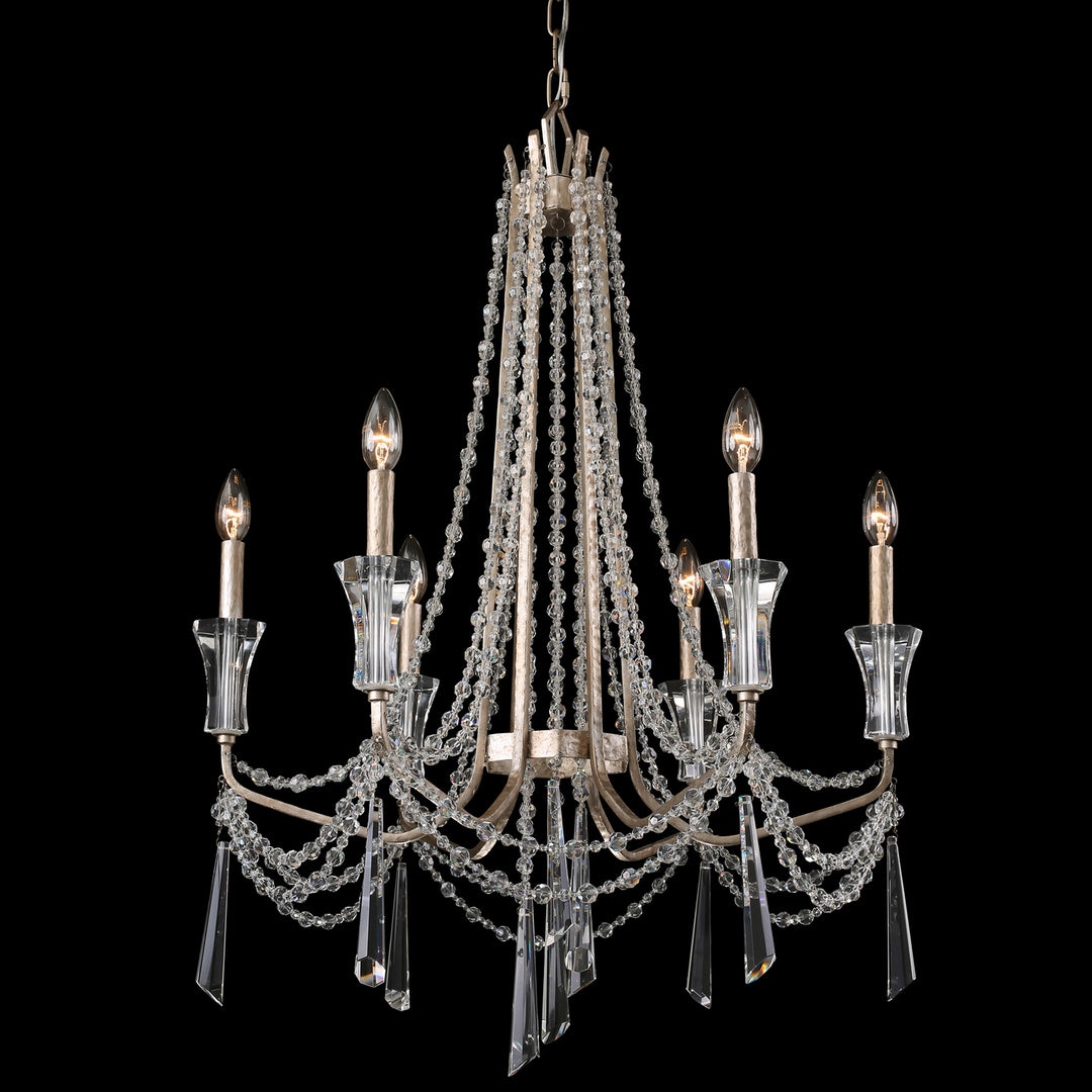 Varaluz Barcelona 270C06TR Chandelier Light - Transcend Silver