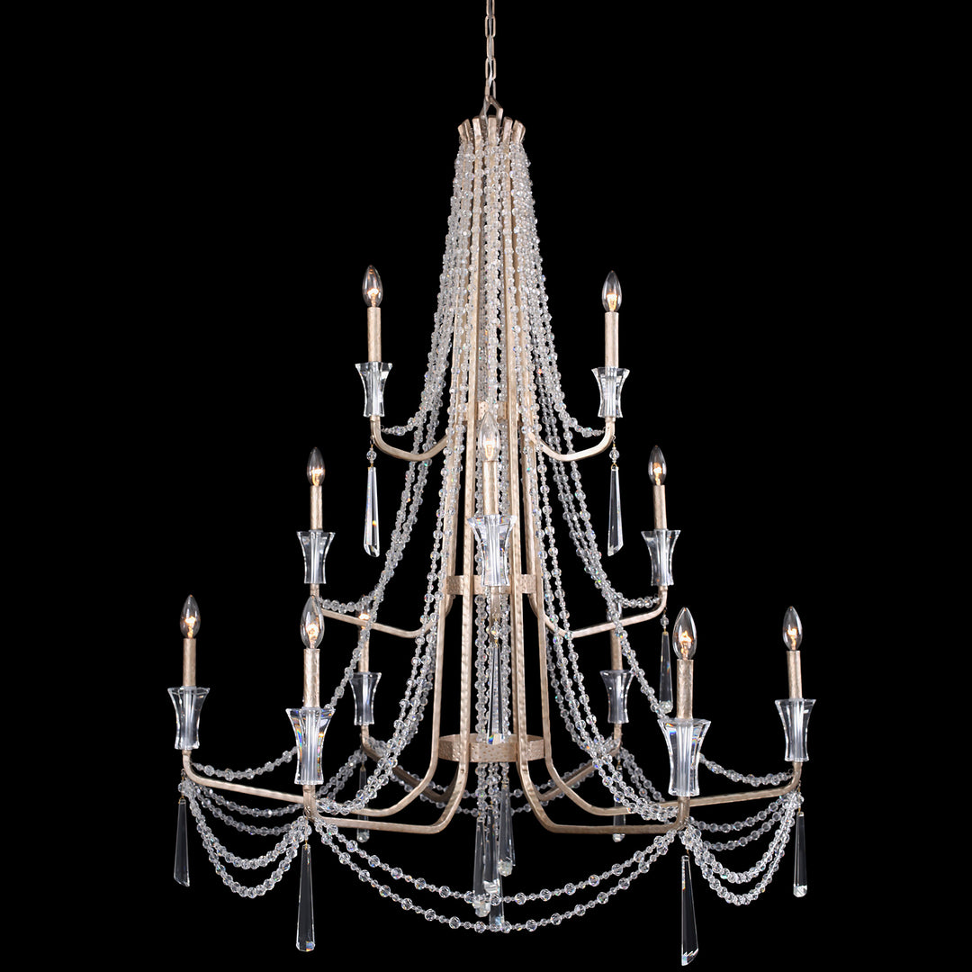 Varaluz Barcelona 270C12TR Chandelier Light - Transcend Silver