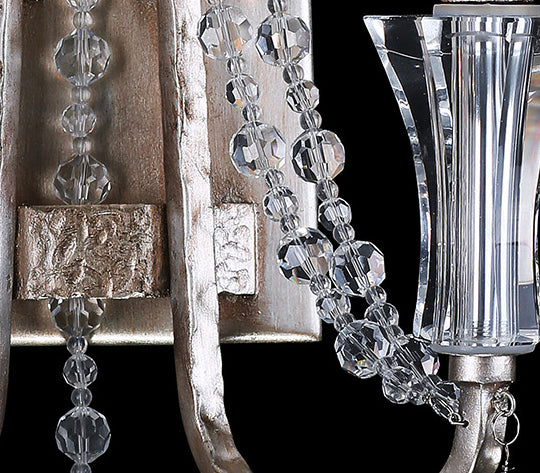 Varaluz Barcelona 270W02TR Wall Sconce Light - Transcend Silver