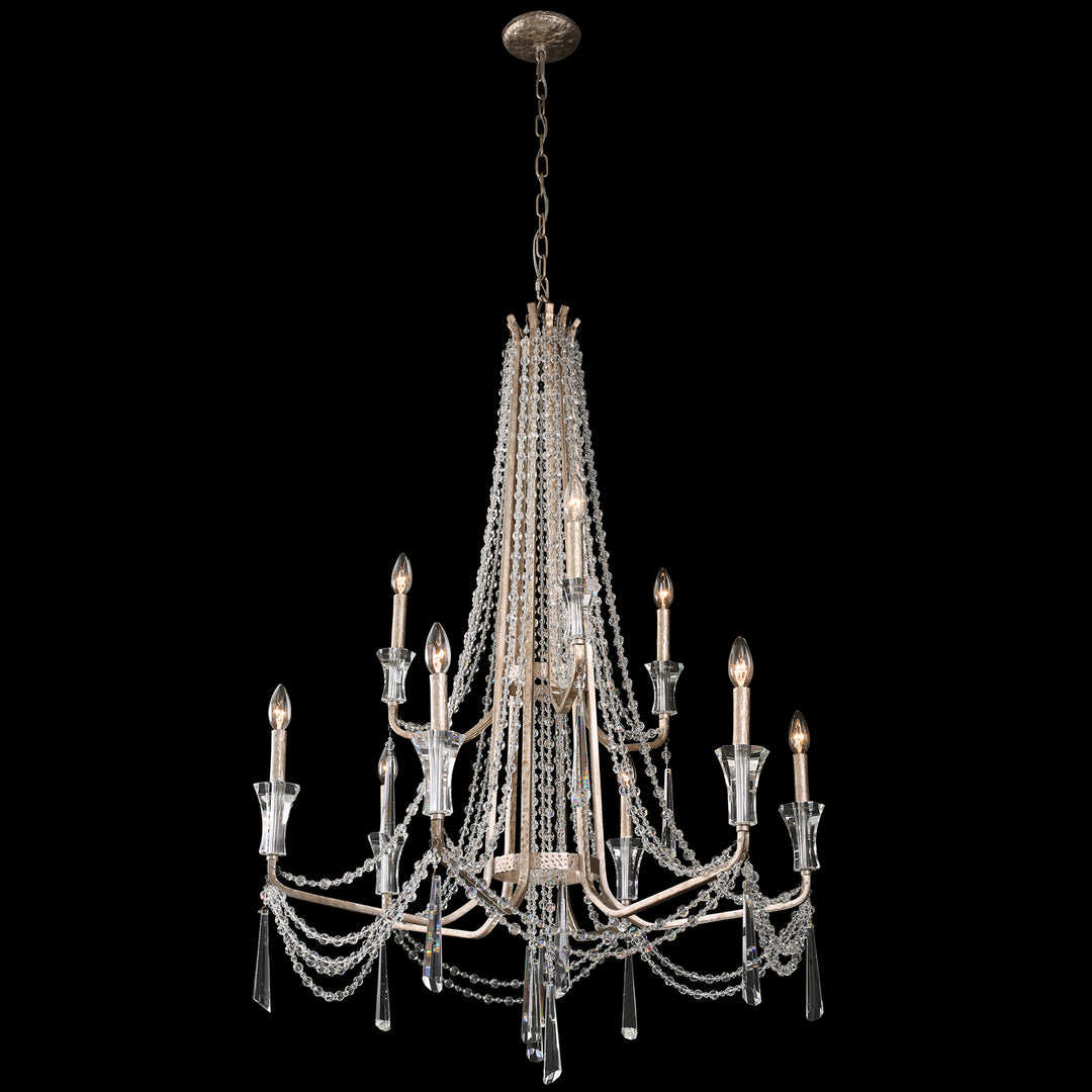 Varaluz Barcelona 270C09TR Chandelier Light - Transcend Silver