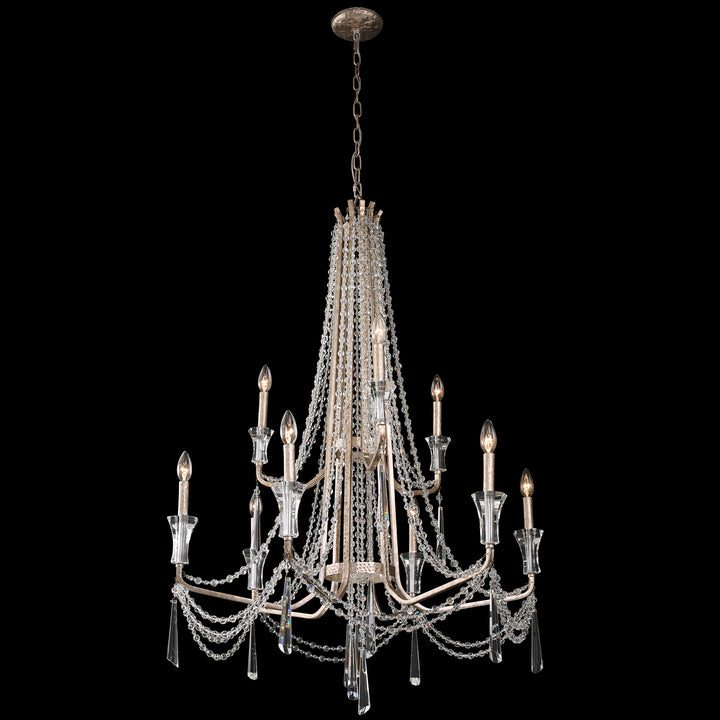 Varaluz Barcelona 270C09TR Chandelier Light - Transcend Silver