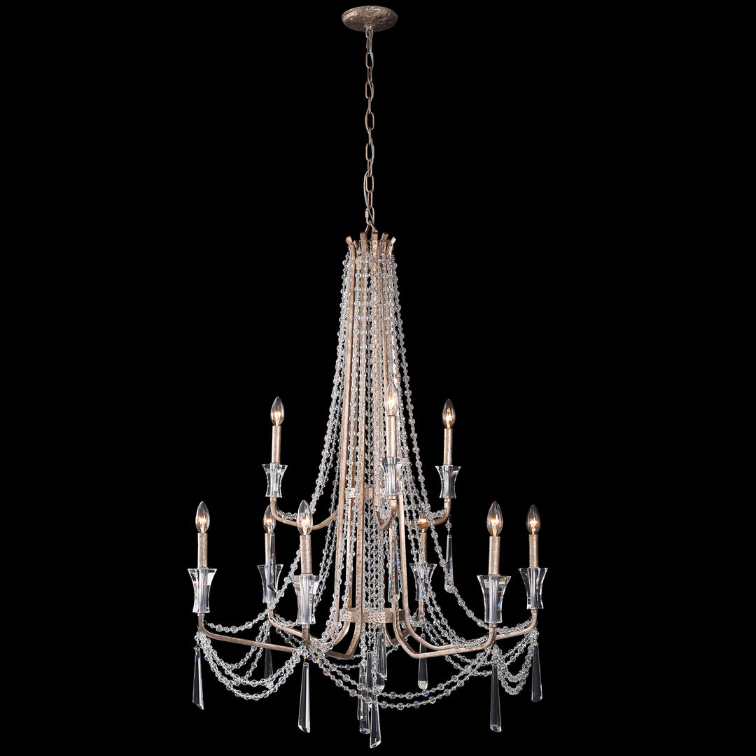 Varaluz Barcelona 270C09TR Chandelier Light - Transcend Silver