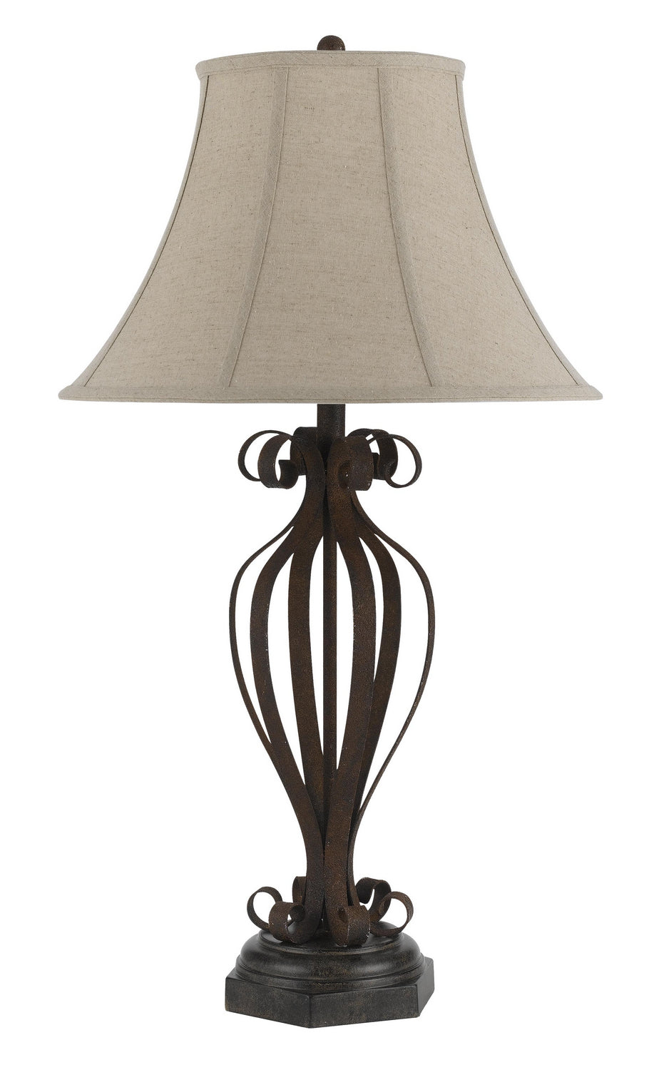 Cal Lighting BO-2257TB Olivia One Light Table Lamp Lamp Bronze / Dark