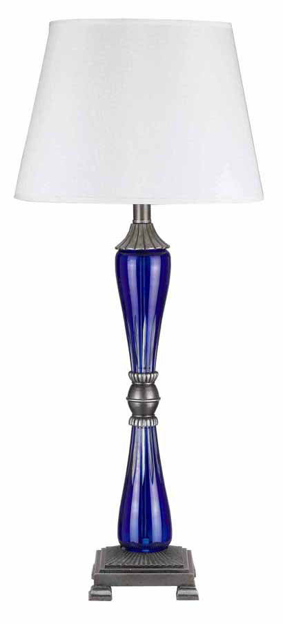 Cal Lighting BO-922 Cobalt One Light Table Lamp Lamp Bronze / Dark