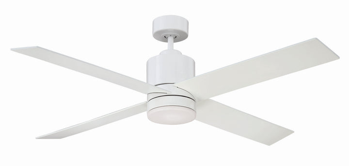 Meridian Dayton M2015WH Ceiling Fan 52 - White, Matte Black and Antique Oak/