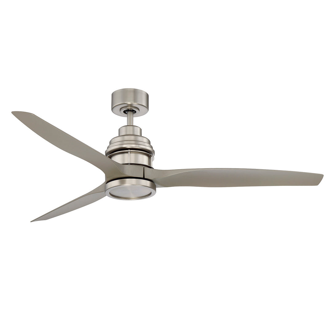 Meridian La Salle M2023BN Ceiling Fan 60 - Brushed Nickel, Silver/