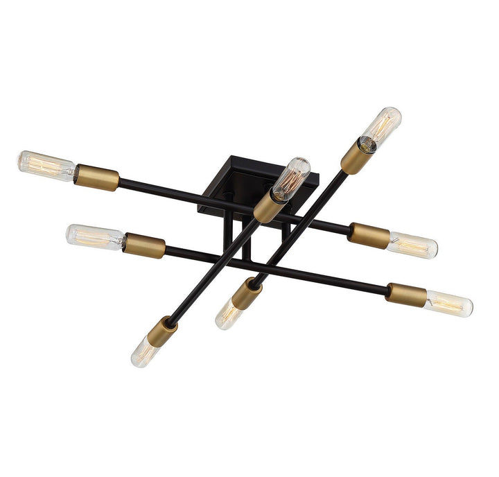 Savoy House Lyrique 6-7003-8-77 Ceiling Light - Bronze with Brass Accents