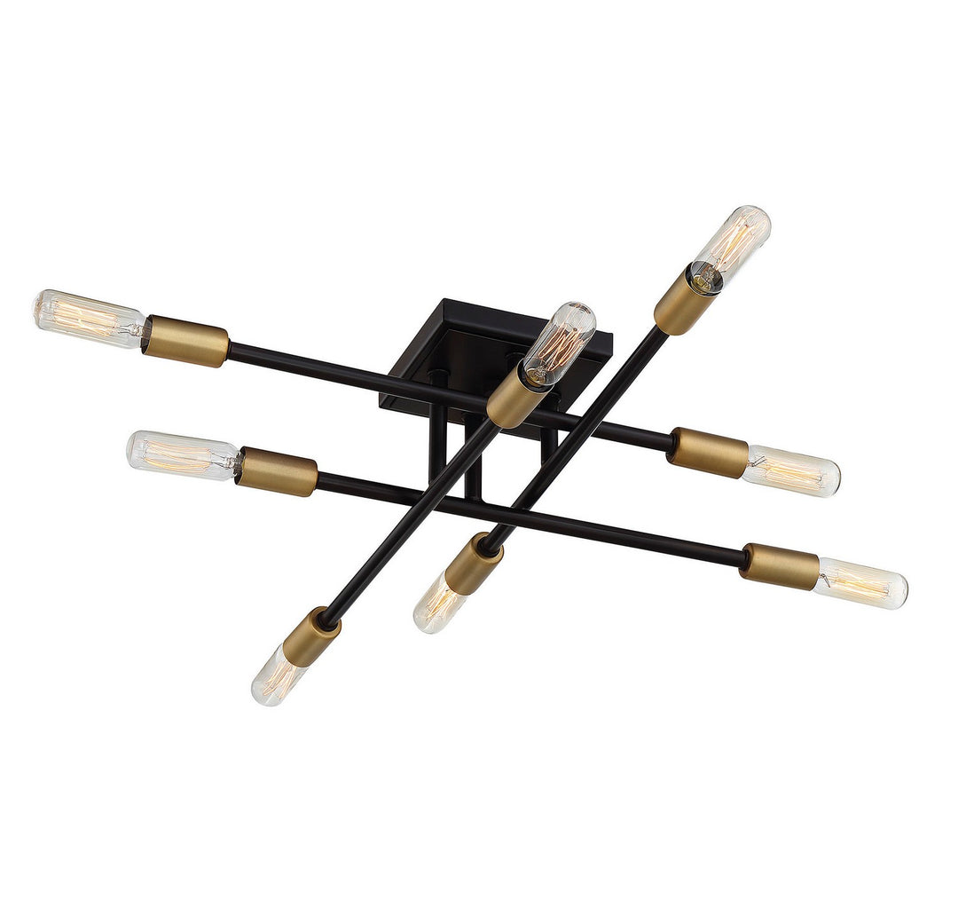 Savoy House Lyrique 6-7003-8-77 Ceiling Light - Bronze with Brass Accents
