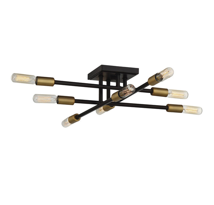 Savoy House Lyrique 6-7003-8-77 Ceiling Light - Bronze with Brass Accents