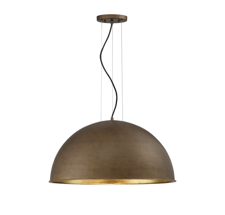 Savoy House Sommerton 7-5014-3-84 Pendant Light - Rubbed Bronze with Gold Leaf