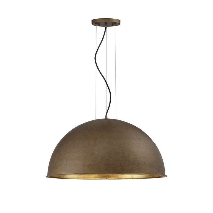 Savoy House Sommerton 7-5014-3-84 Pendant Light - Rubbed Bronze with Gold Leaf