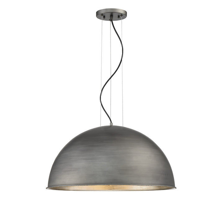 Savoy House Sommerton 7-5014-3-85 Pendant Light - Rubbed Zinc with Silver Leaf
