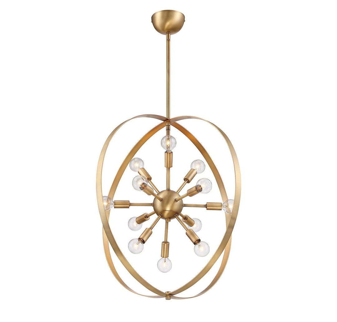 Savoy House Marly 7-6098-12-322 Chandelier Light - Warm Brass