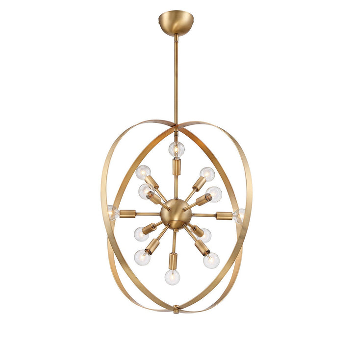 Savoy House Marly 7-6098-12-322 Chandelier Light - Warm Brass
