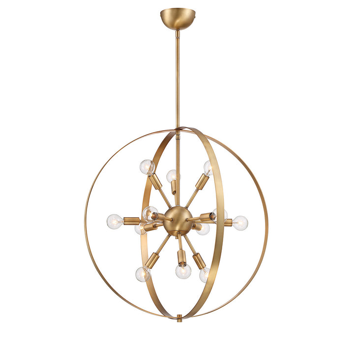 Savoy House Marly 7-6098-12-322 Chandelier Light - Warm Brass