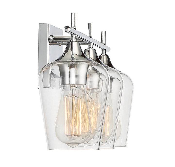 Savoy House Octave 8-4030-3-11 Bath Vanity Light 21 in. wide - Polished Chrome