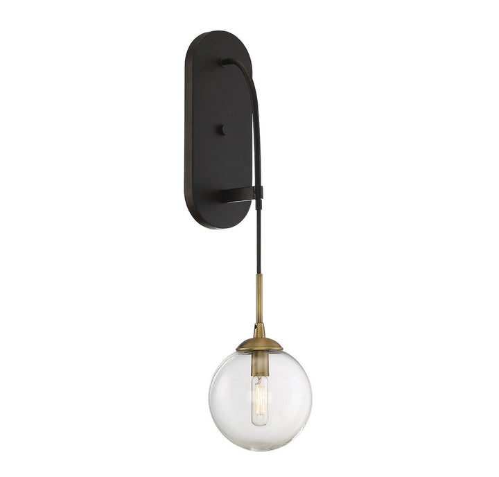Savoy House Fulton 9-5005-1-79 Wall Sconce Light - English Bronze and Warm Brass