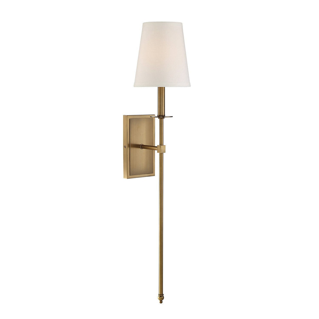 Savoy House Monroe 9-7144-1-322 Wall Sconce Light - Warm Brass