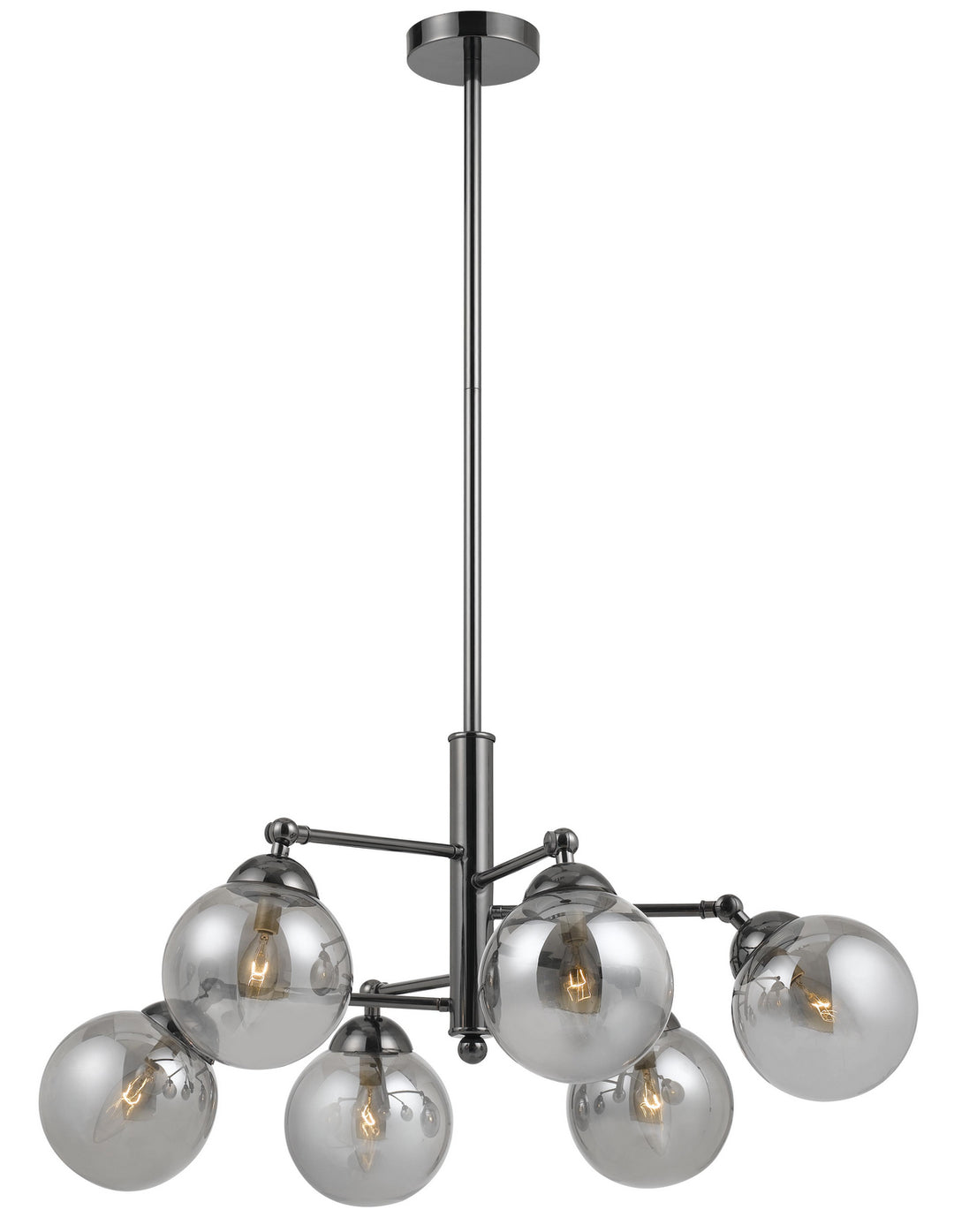 Cal Prato FX-2577-6 Chandelier Light - Gun Metal