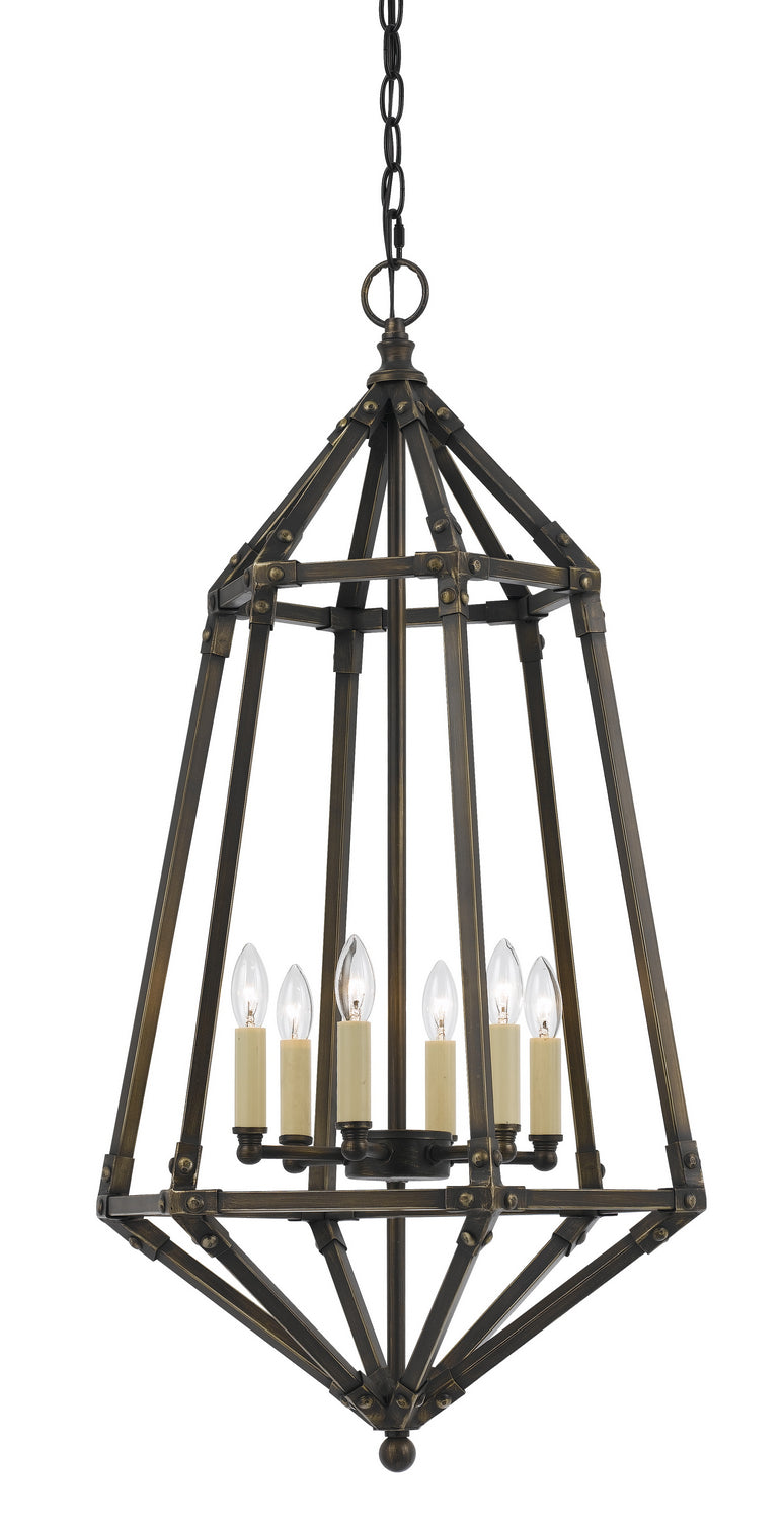 Cal Denmark FX-3594-6 Pendant Light - Dark Bronze