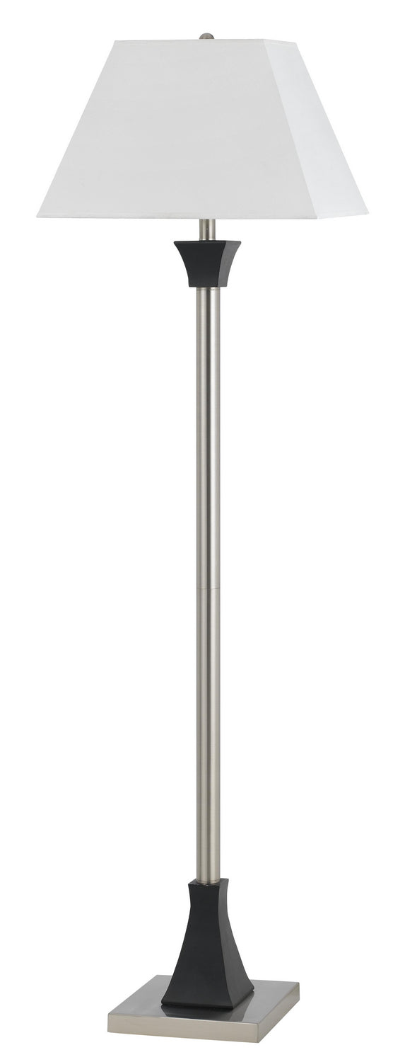 Cal Lighting LA-8021FL-1-BS Hotel One Light Floor Lamp Lamp Pewter, Nickel, Silver