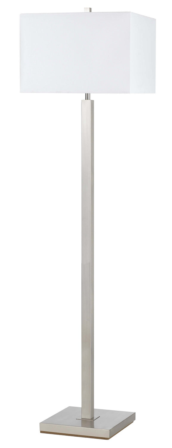 Cal Lighting LA-8028FL-1-BS 100W Metal Floor Lamp One Light Floor Lamp Lamp Pewter, Nickel, Silver