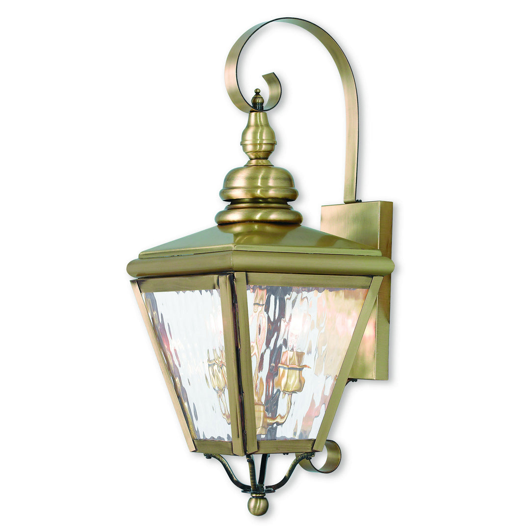 Livex Lighting 2031-01  Cambridge Outdoor Antique Brass