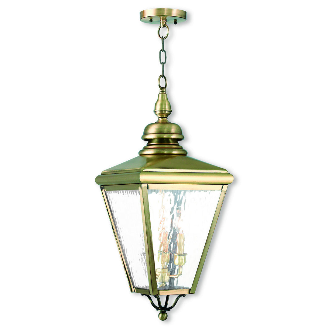 Livex Lighting 2035-01  Cambridge Outdoor Antique Brass