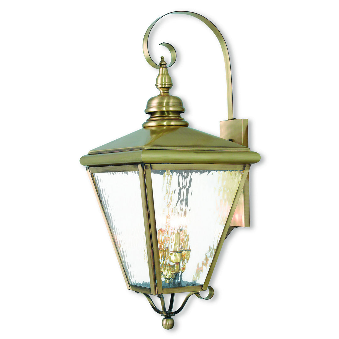 Livex Lighting 2036-01  Cambridge Outdoor Antique Brass