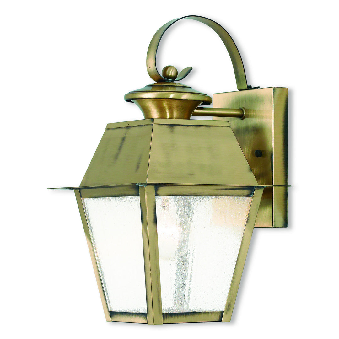 Livex Lighting 2162-01  Mansfield Outdoor Antique Brass