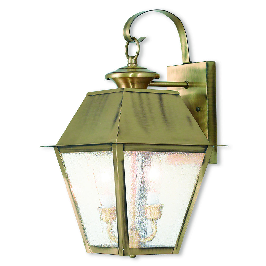 Livex Lighting 2165-01  Mansfield Outdoor Antique Brass