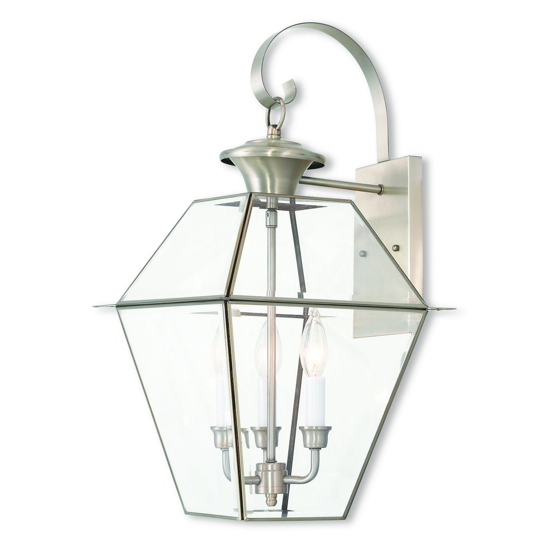 Livex Lighting 2381-91  Westover Outdoor Brushed Nickel
